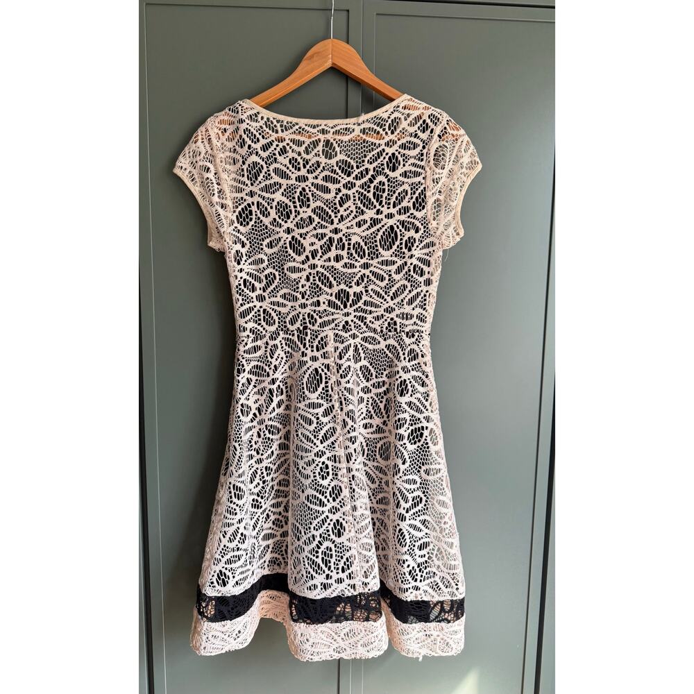 ANTHROPOLOGIE WESTON WEAR sz S layered crochet knit dress VGUC - Picture 4 of 5